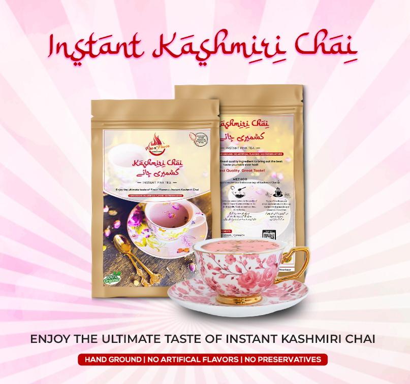 Fire N Flavor Instant Organic Kashmiri Chai 50g (40-45 cups)